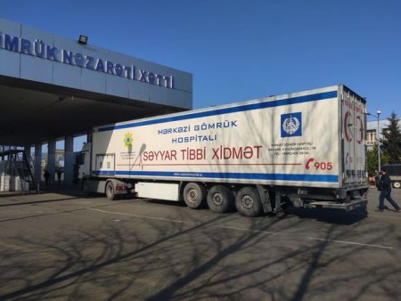 Biləsuvarda koronavirusa görə mobil səyyar hospital xidmətə başladı - FOTO