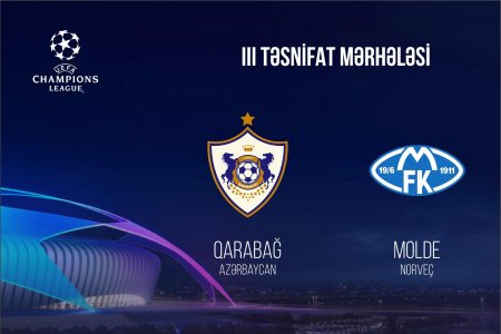 SON DƏQİQƏ! "Qarabağ" - "Molde" oyunu bu ölkədə keçiriləcək - RƏSMİ