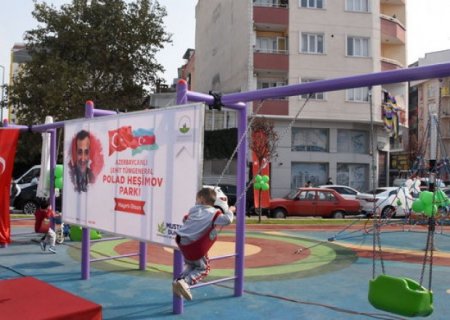 Türkiyədə Polad Həşimovun adı verilən parkın açılışı oldu - FOTO