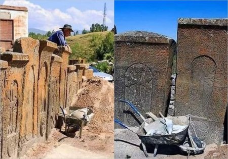 Ermənilər Kəlbəcərdə “qədim tarix” istehsal edirmiş - FOTOFAKT