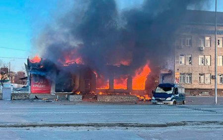 Ruslar Kiyev vilayətində mülki əhalini atəşə tutdu, 7 ölü - Fotolar