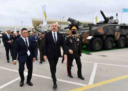 İlham Əliyev 4-cü “ADEX” və 13-cü “Securex Caspian” sərgiləri ilə tanış olub - YENİLƏNİB + FOTO