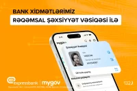 "Expressbank"da rəqəmsal şəxsiyyət vəsiqəsilə işiniz daha rahatdır